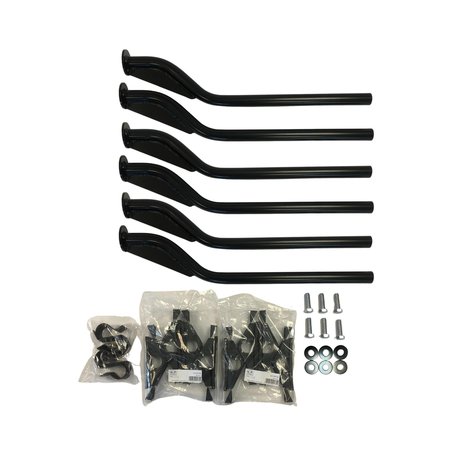 NATIONAL FLEET PRODUCTS Fender Mounting Kit for Refuse & Roll-off Tri-Tandem Fender Applications KIT5